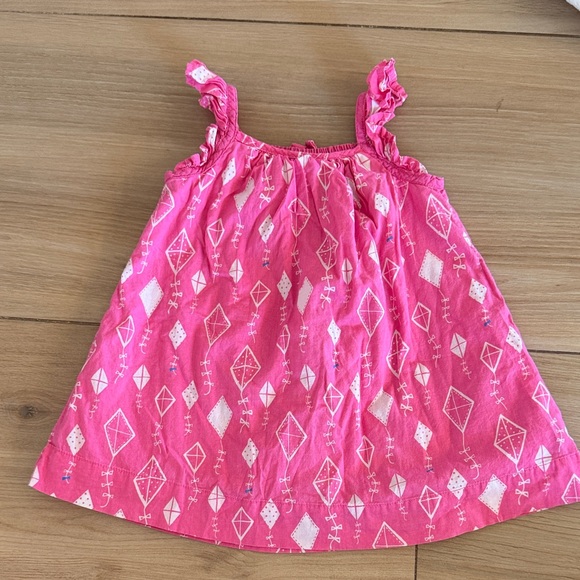 BabyGap Other - BabyGap‎ Pink Kite Print Ruffle Strap Sleeveless Dress Baby 6-12 Months